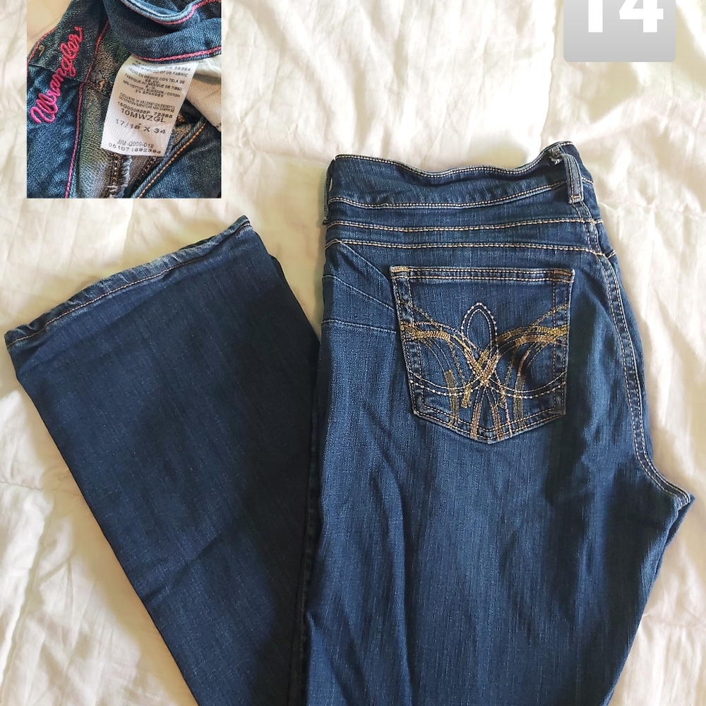 WRANGLER booty up 17/18 x 34
